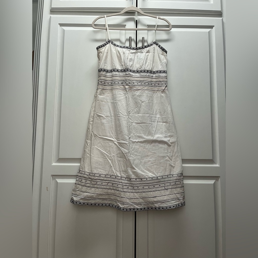 The Limited White Dress with Black Accents